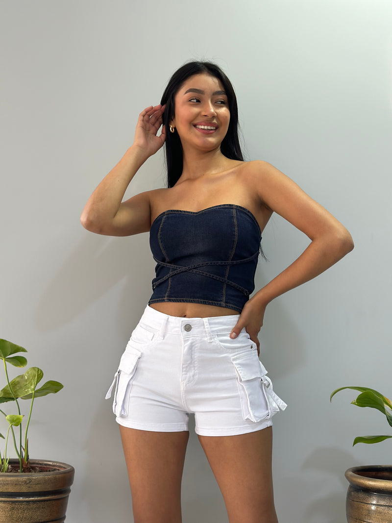 Short Cargo - Blanco