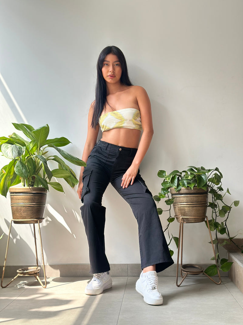 Pantalón Cargo Regulador Hebilla - Negro