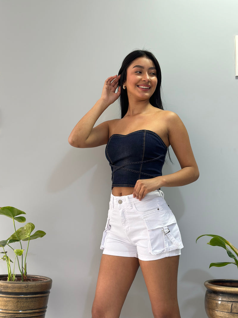 Short Cargo - Blanco