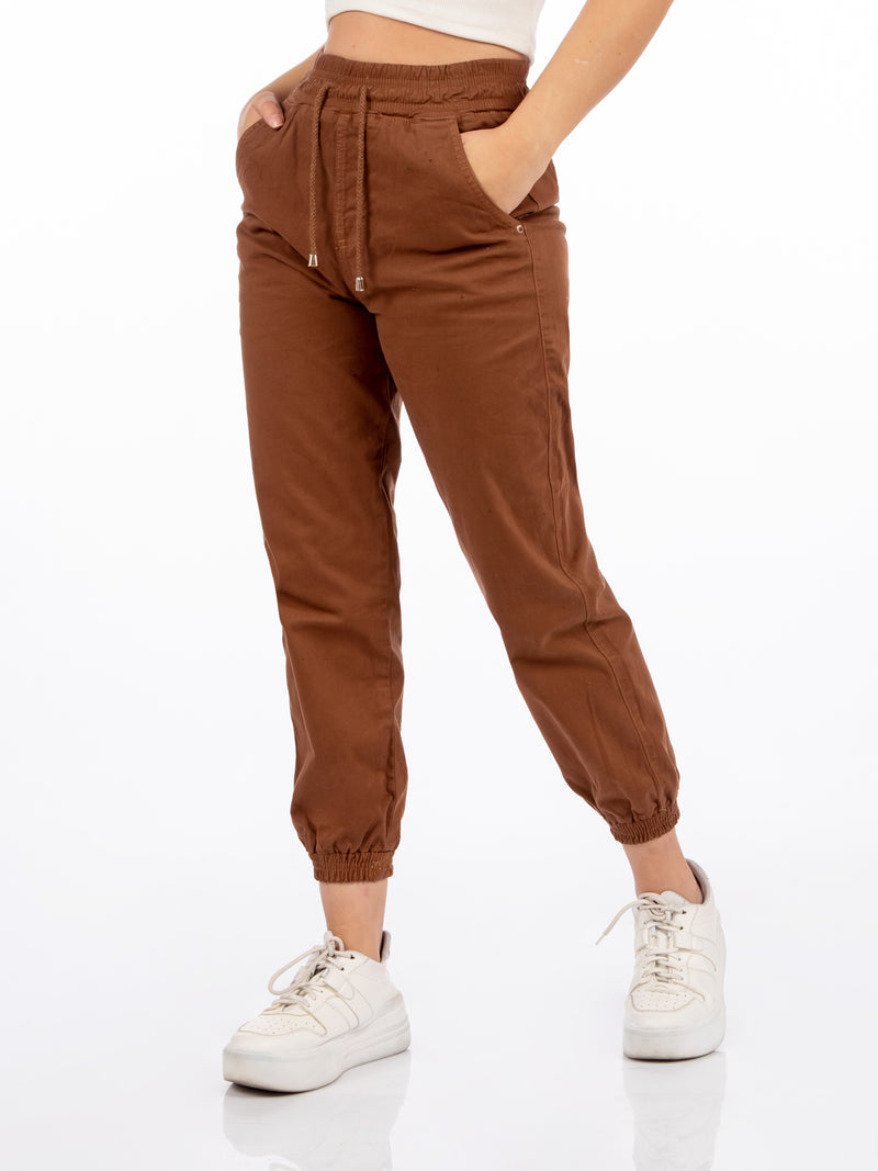 Pantalón Jogger Color - Camel