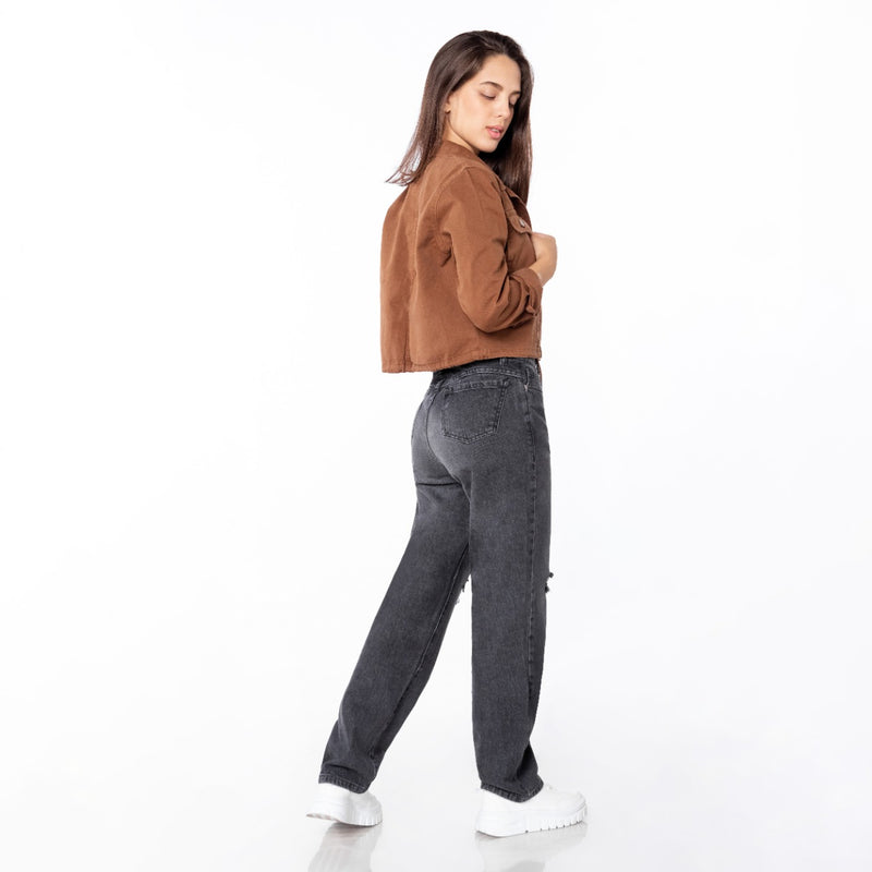 Casaca Oversizes Corta - Camel